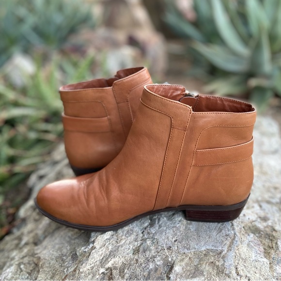 RALPH LAUREN Leather Ankle Boots in Saddle Tan - Picture 6 of 16